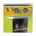 Bucatarie modulara din lemn de joaca copii cu 4 piese interschimbabile-Deluxe Grande Cuisine Modular Wooden Play Kitchen Acooltoy 